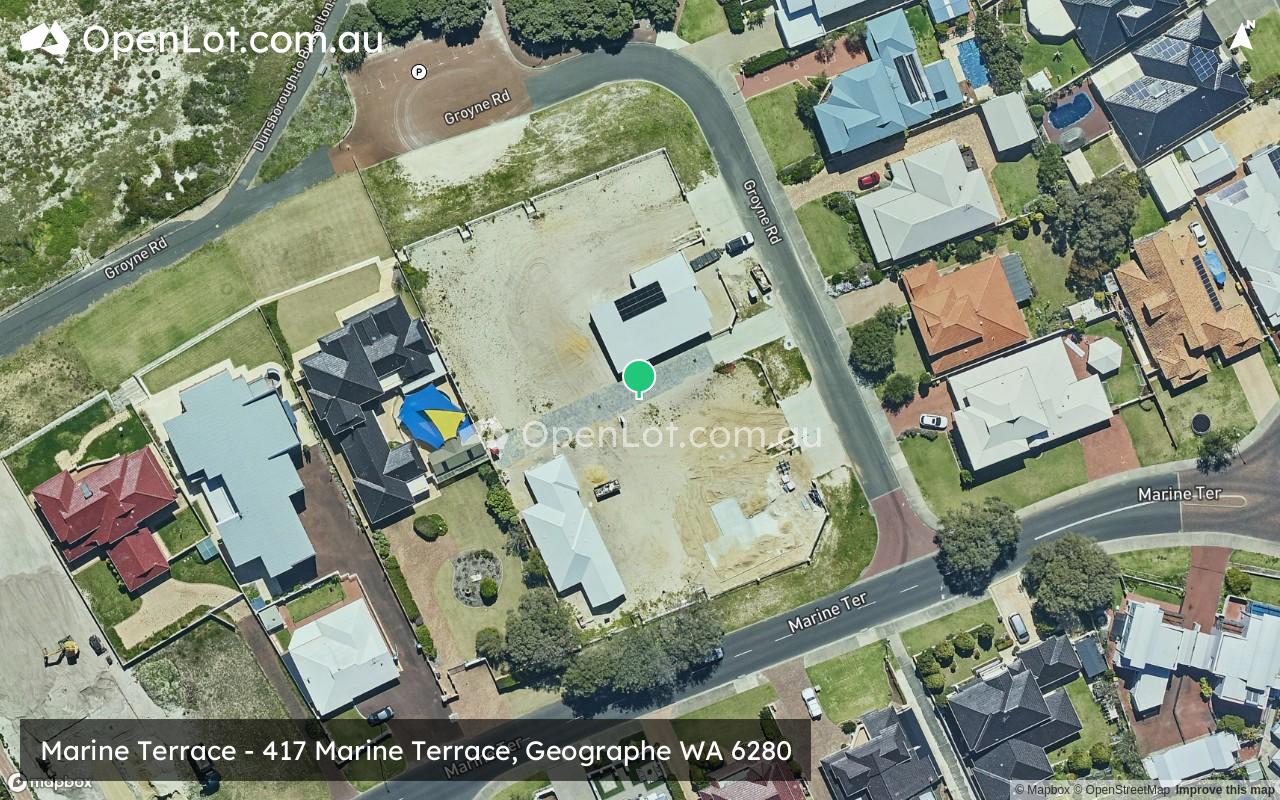 Satellite image for Marine Terrace - 417 Marine Terrace, Geographe WA 6280