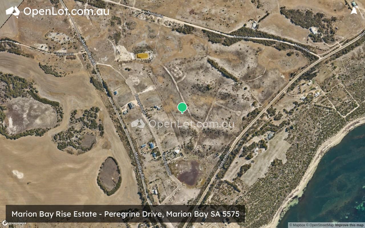 Satellite image for Marion Bay Rise Estate - Peregrine Drive, Marion Bay SA 5575