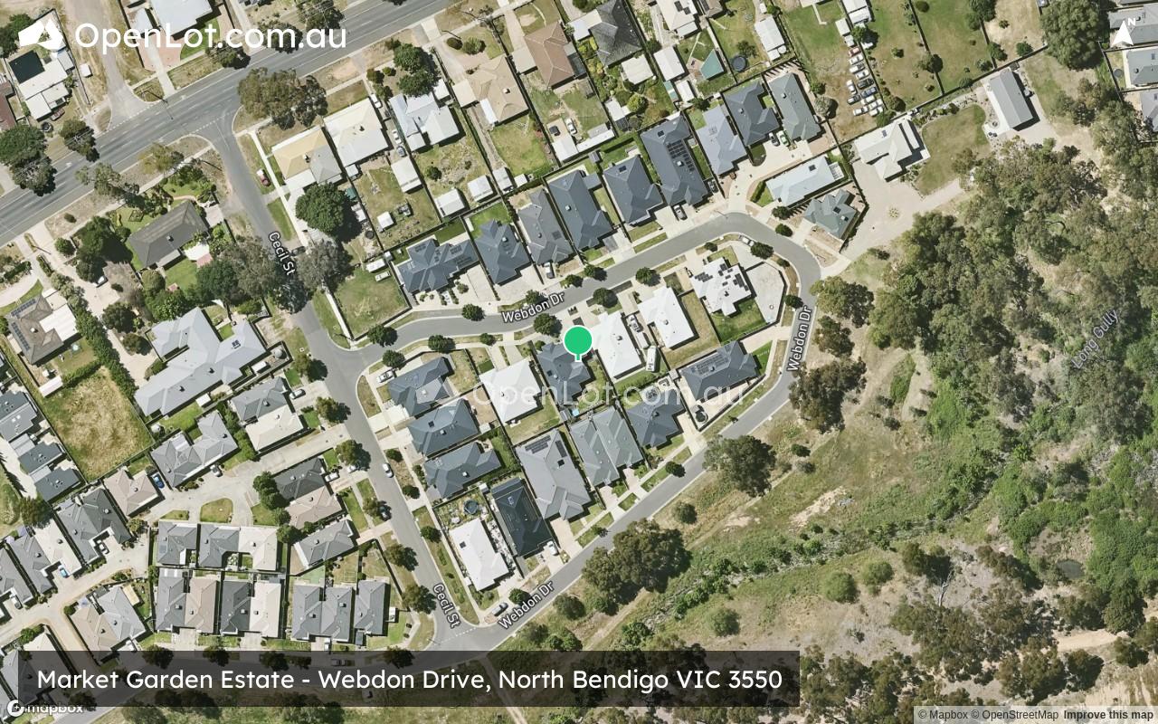 Satellite image for Market Garden Estate - Webdon Drive, North Bendigo VIC 3550