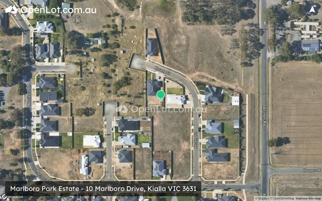 Satellite image for Marlboro Park Estate - 10 Marlboro Drive, Kialla VIC 3631