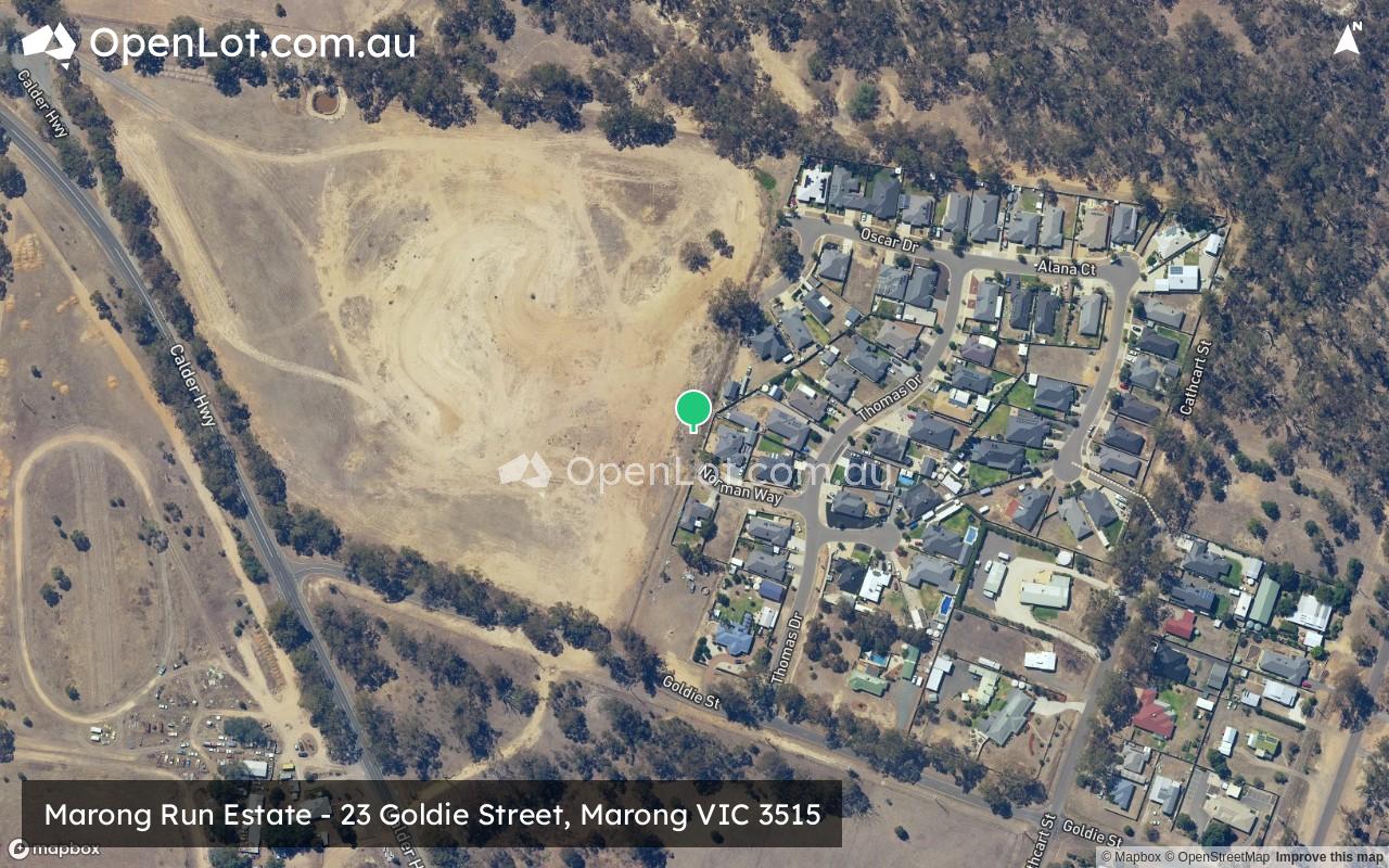 Satellite image for Marong Run Estate - 23 Goldie Street, Marong VIC 3515