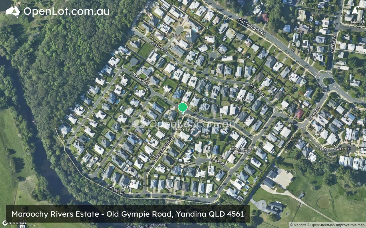 Satellite image for Maroochy Rivers Estate - Old Gympie Road, Yandina QLD 4561