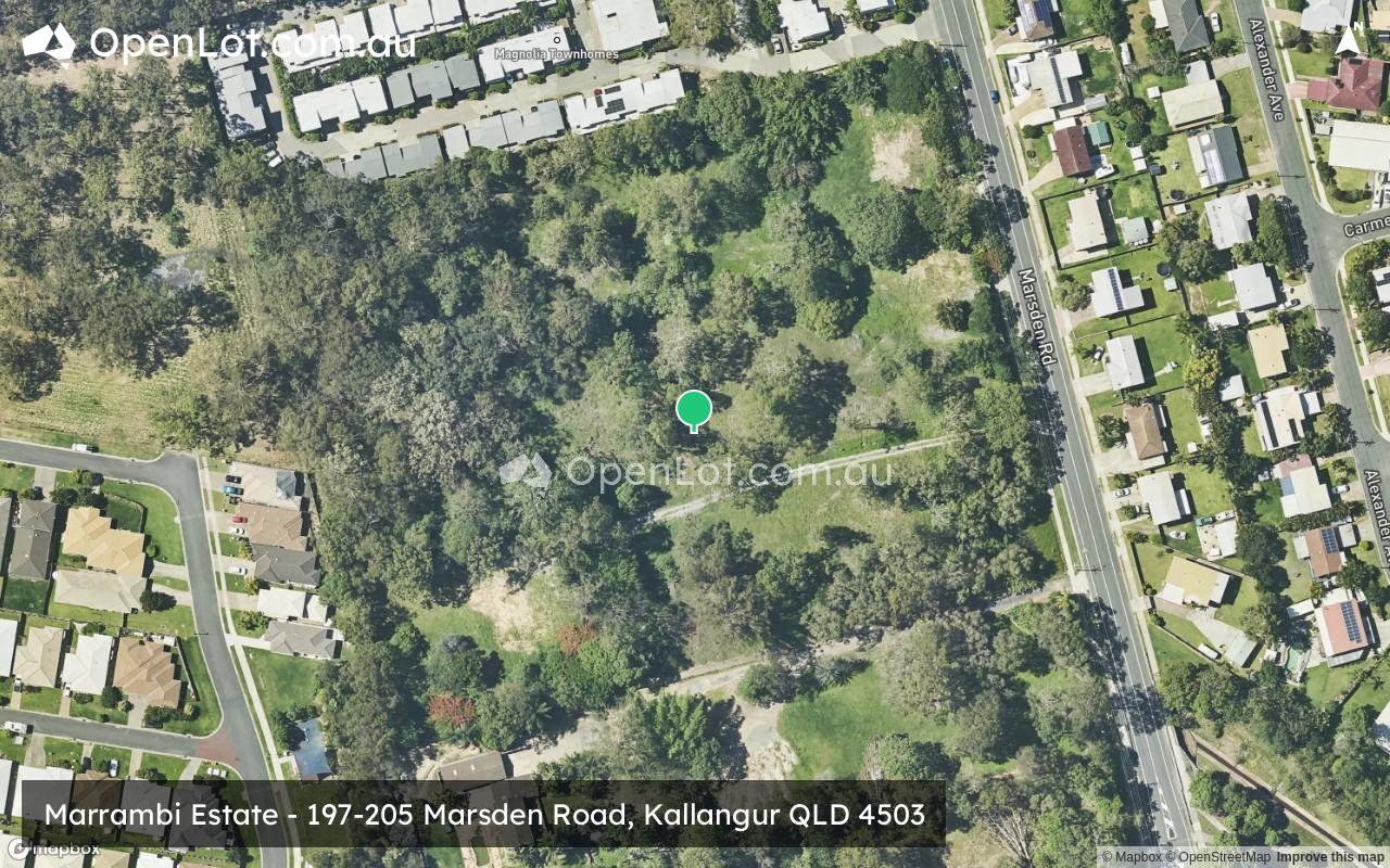 Satellite image for 197-205 Marsden Road, Kallangur QLD 4503