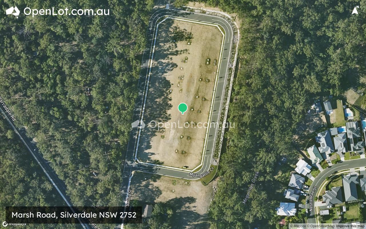 Satellite image for Marsh Road, Silverdale NSW 2752