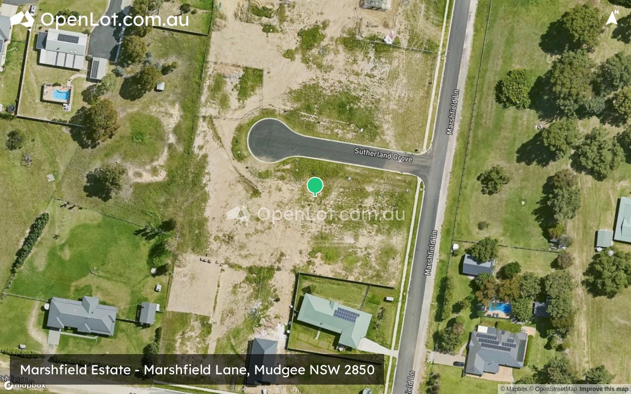 Satellite image for Marshfield Estate - Marshfield Lane, Mudgee NSW 2850