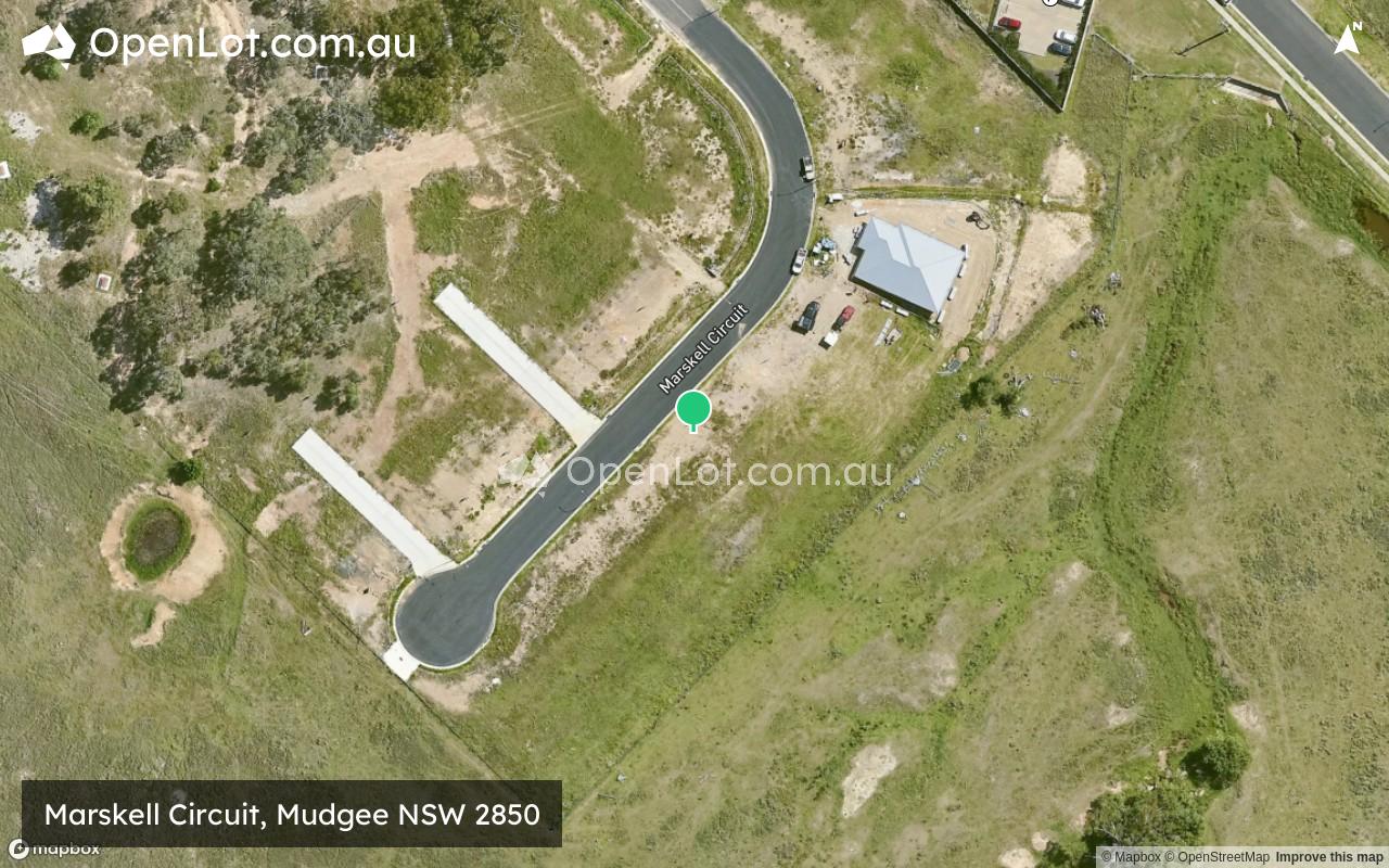 Satellite image for Marskell Circuit, Mudgee NSW 2850