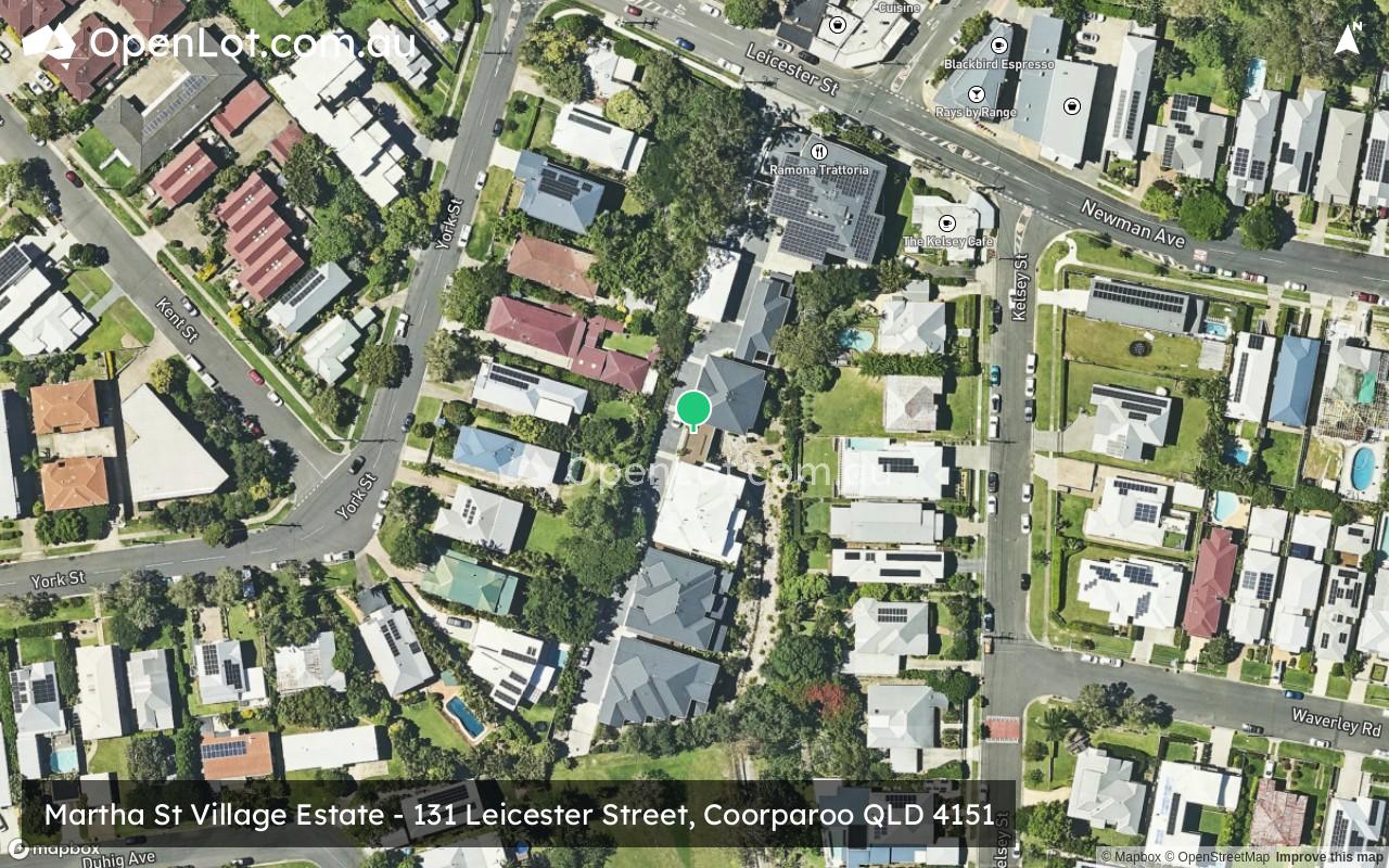 Satellite image for Martha St Village Estate - 131 Leicester Street, Coorparoo QLD 4151