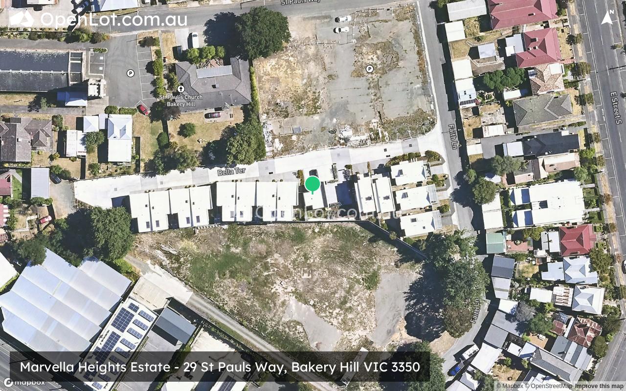 Satellite image for Marvella Heights Estate - 29 St Pauls Way, Bakery Hill VIC 3350