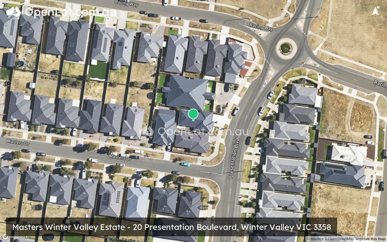 Satellite image for Masters Winter Valley Estate - 20 Presentation Boulevard, Winter Valley VIC 3358
