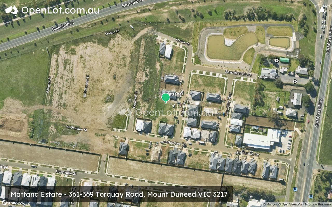 Satellite image for Mattana Estate - 361-369 Torquay Road, Mount Duneed VIC 3217