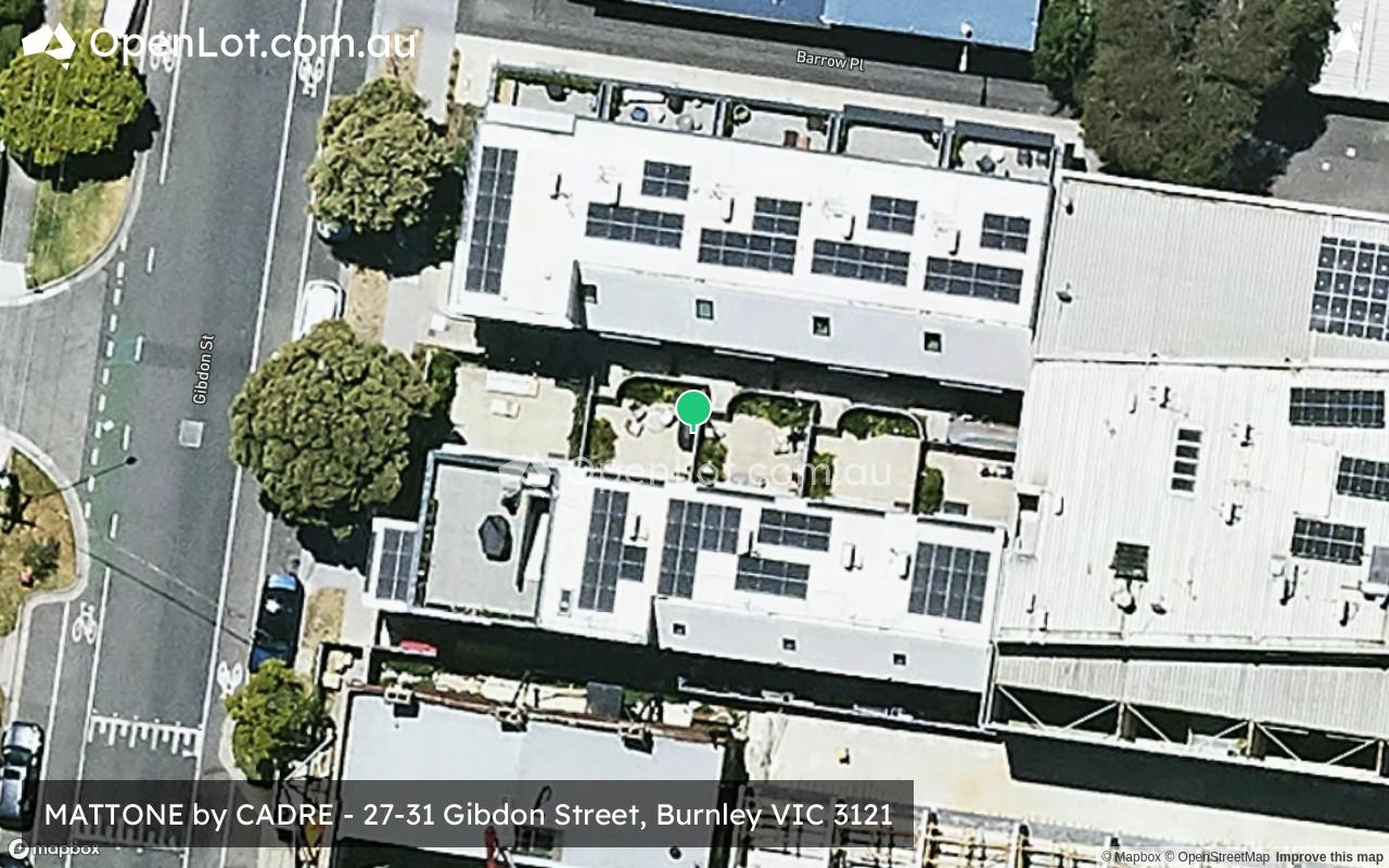 Satellite image for MATTONE by CADRE - 27-31 Gibdon Street, Burnley VIC 3121