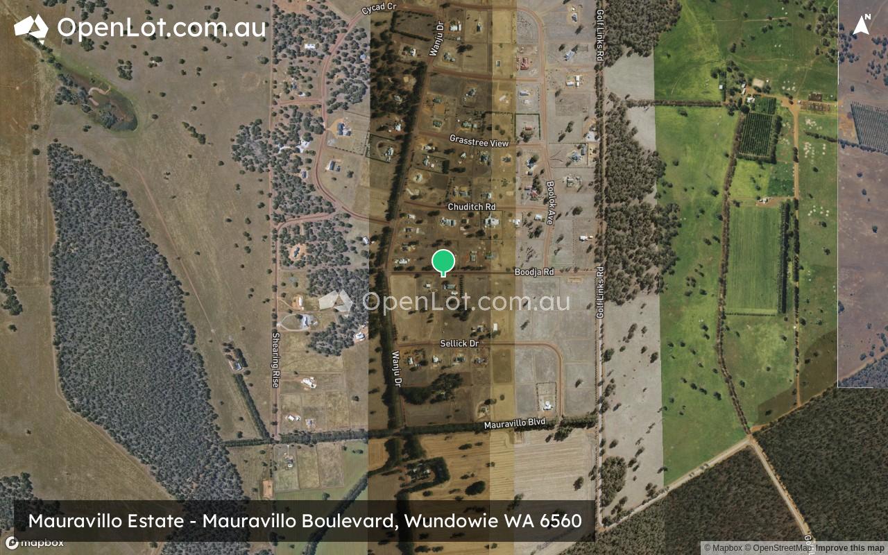 Satellite image for Mauravillo Estate - Mauravillo Boulevard, Wundowie WA 6560