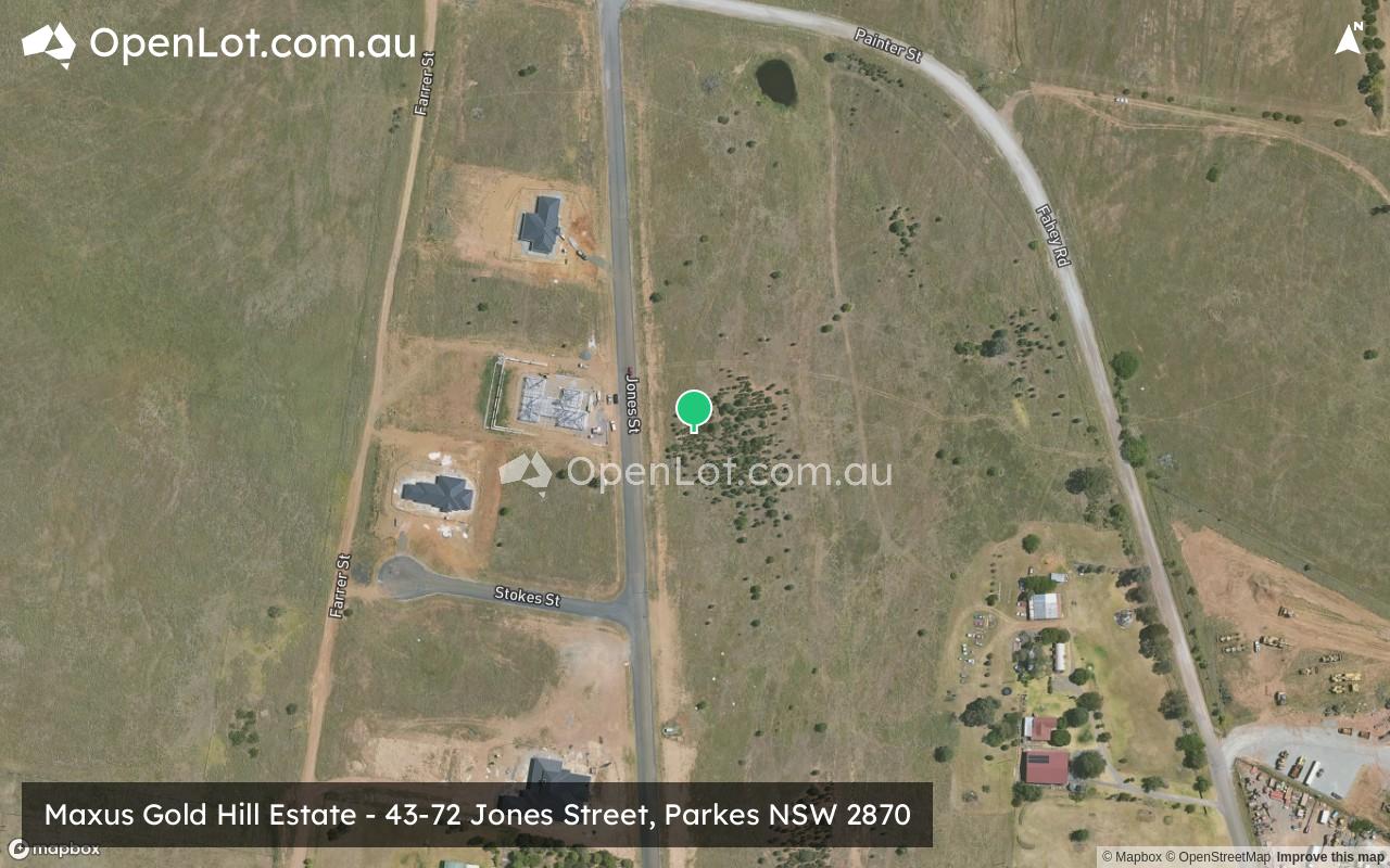Satellite image for Maxus Gold Hill Estate - 43-72 Jones Street, Parkes NSW 2870