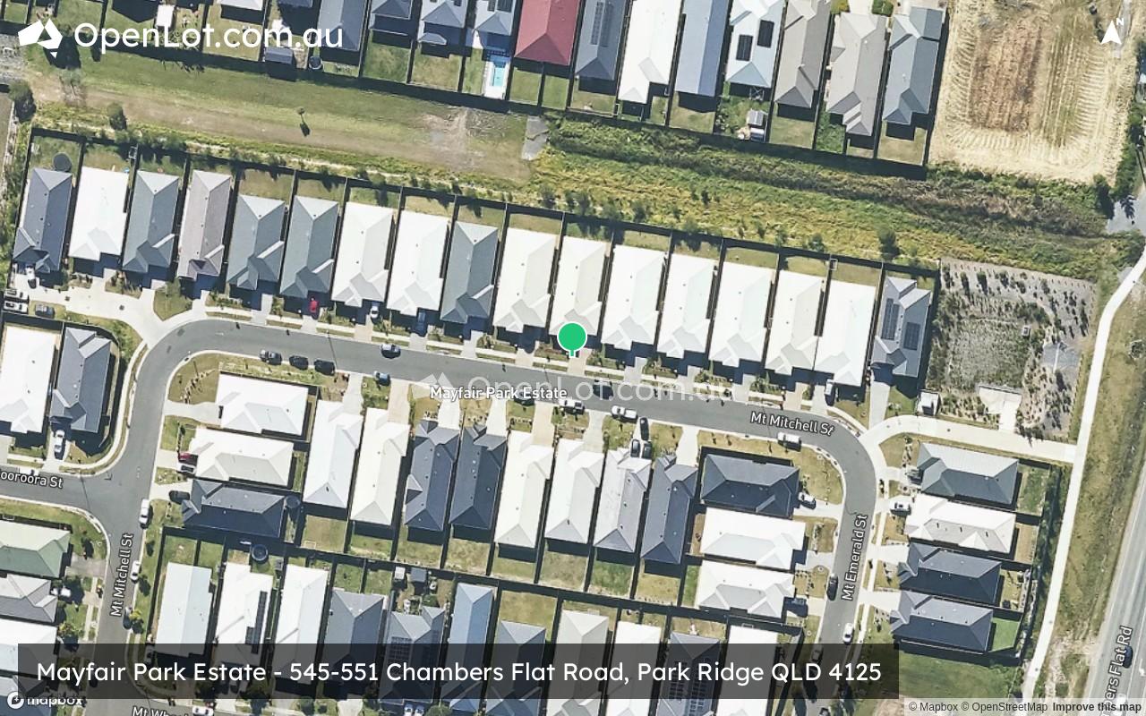 Satellite image for Mayfair Park Estate - 545-551 Chambers Flat Road, Park Ridge QLD 4125