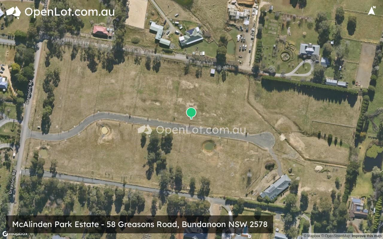 Satellite image for McAlinden Park Estate - 58 Greasons Road, Bundanoon NSW 2578