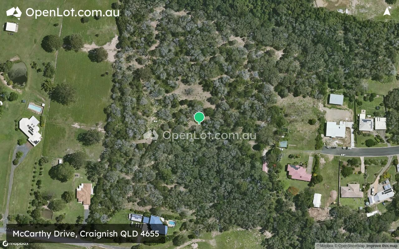 Satellite image for McCarthy Drive, Craignish QLD 4655