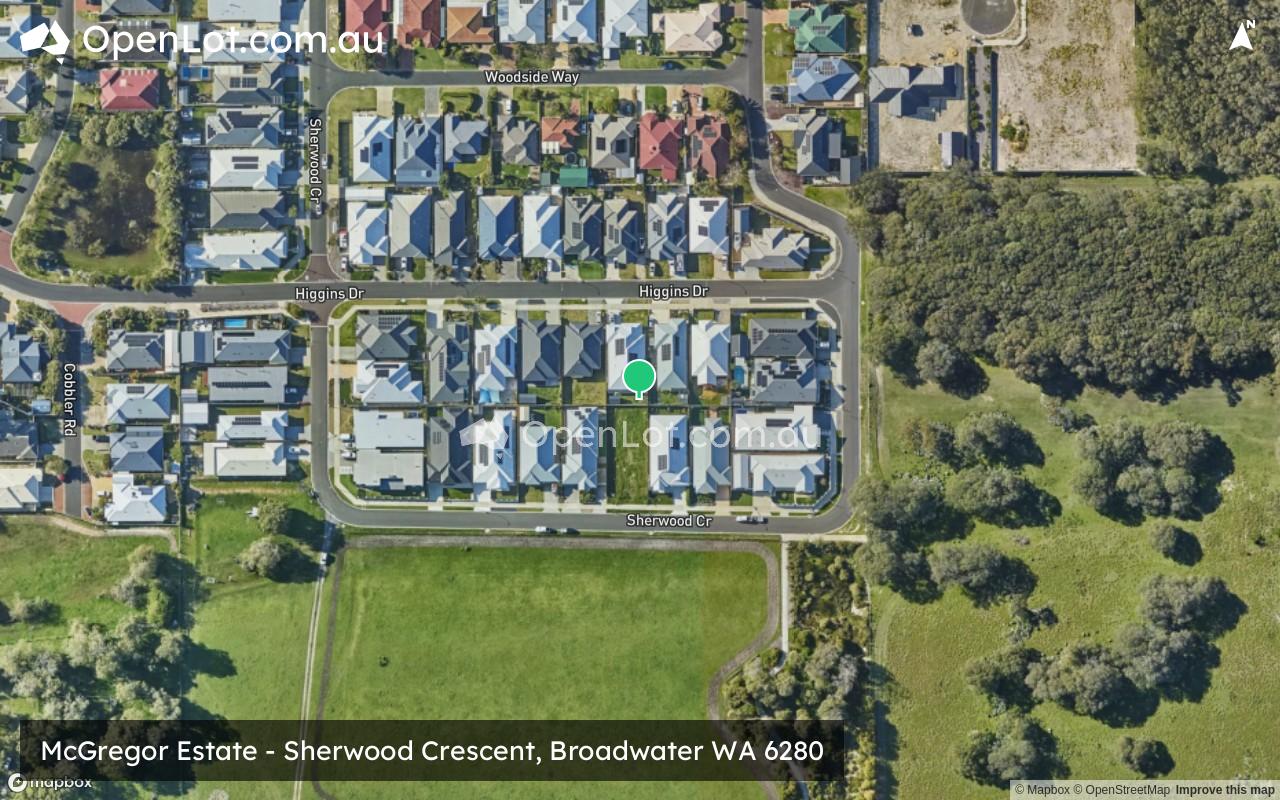Satellite image for McGregor Estate - Sherwood Crescent, Broadwater WA 6280