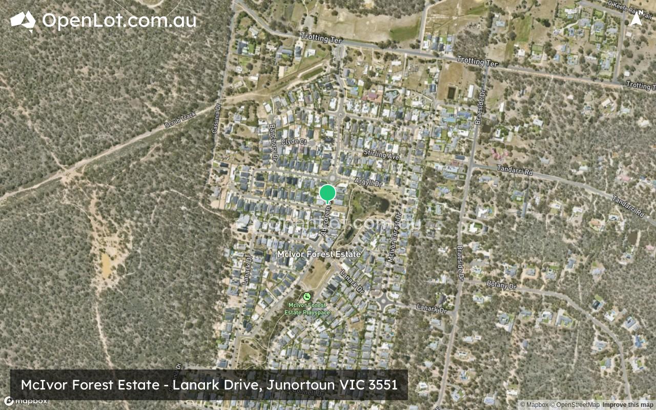 Satellite image for McIvor Forest Estate - Lanark Drive, Junortoun VIC 3551