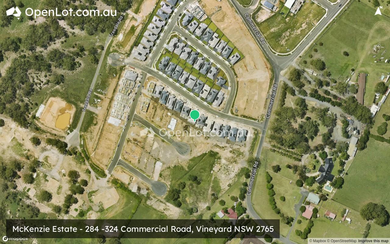 Satellite image for McKenzie Estate - 284 -324 Commercial Road, Vineyard NSW 2765