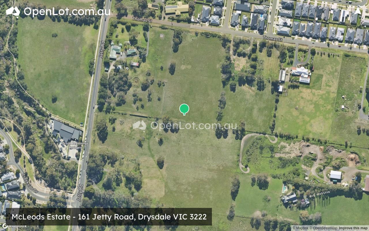 Satellite image for McLeods Estate - 161 Jetty Road, Drysdale VIC 3222