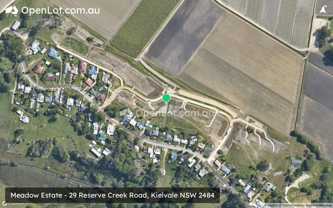 Satellite image for Meadow Estate - 29 Reserve Creek Road, Kielvale NSW 2484