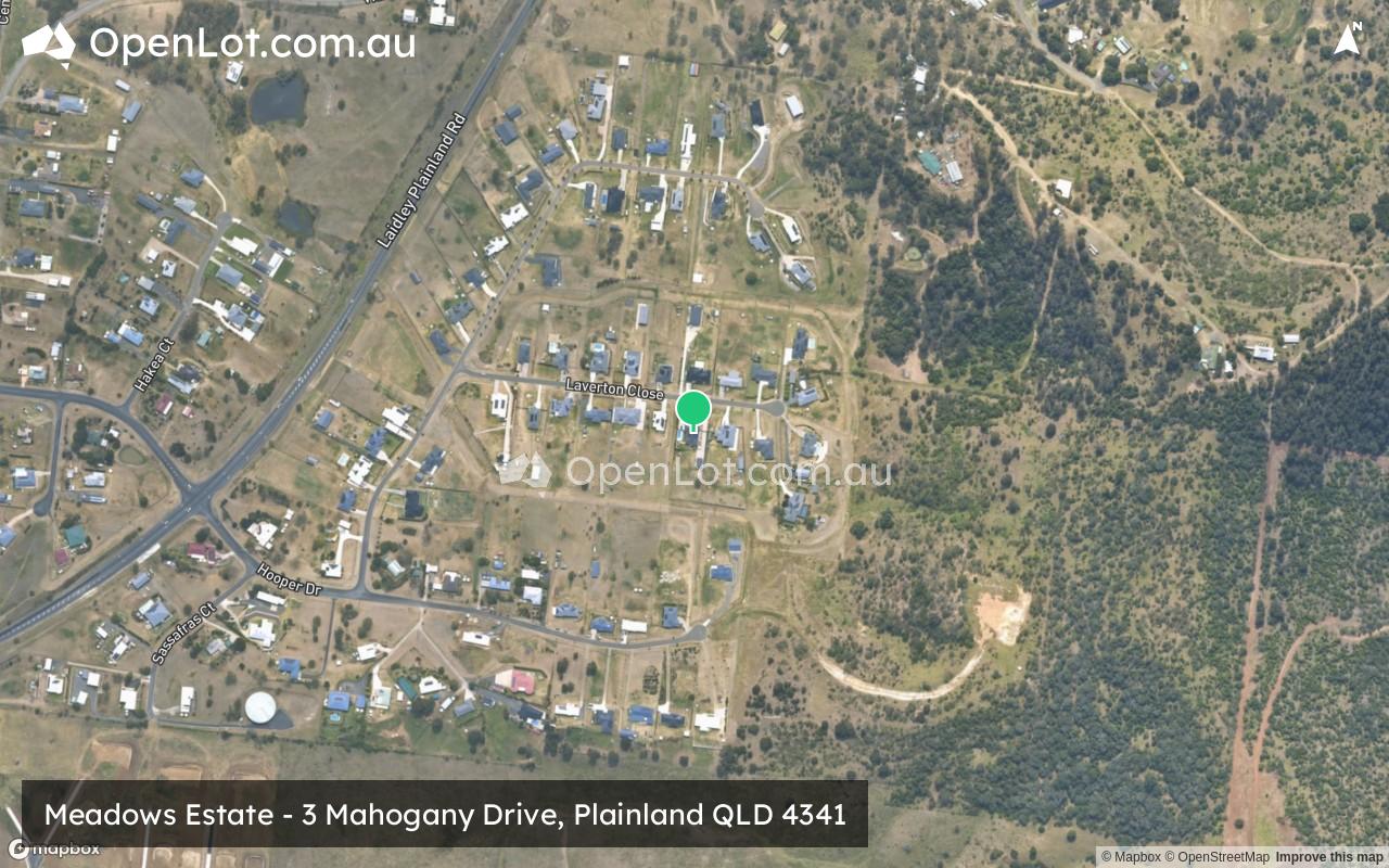 Satellite image for Meadows Estate - 3 Mahogany Drive, Plainland QLD 4341