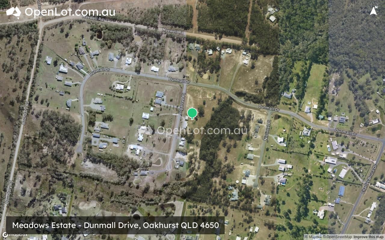 Satellite image for Meadows Estate - Dunmall Drive, Oakhurst QLD 4650