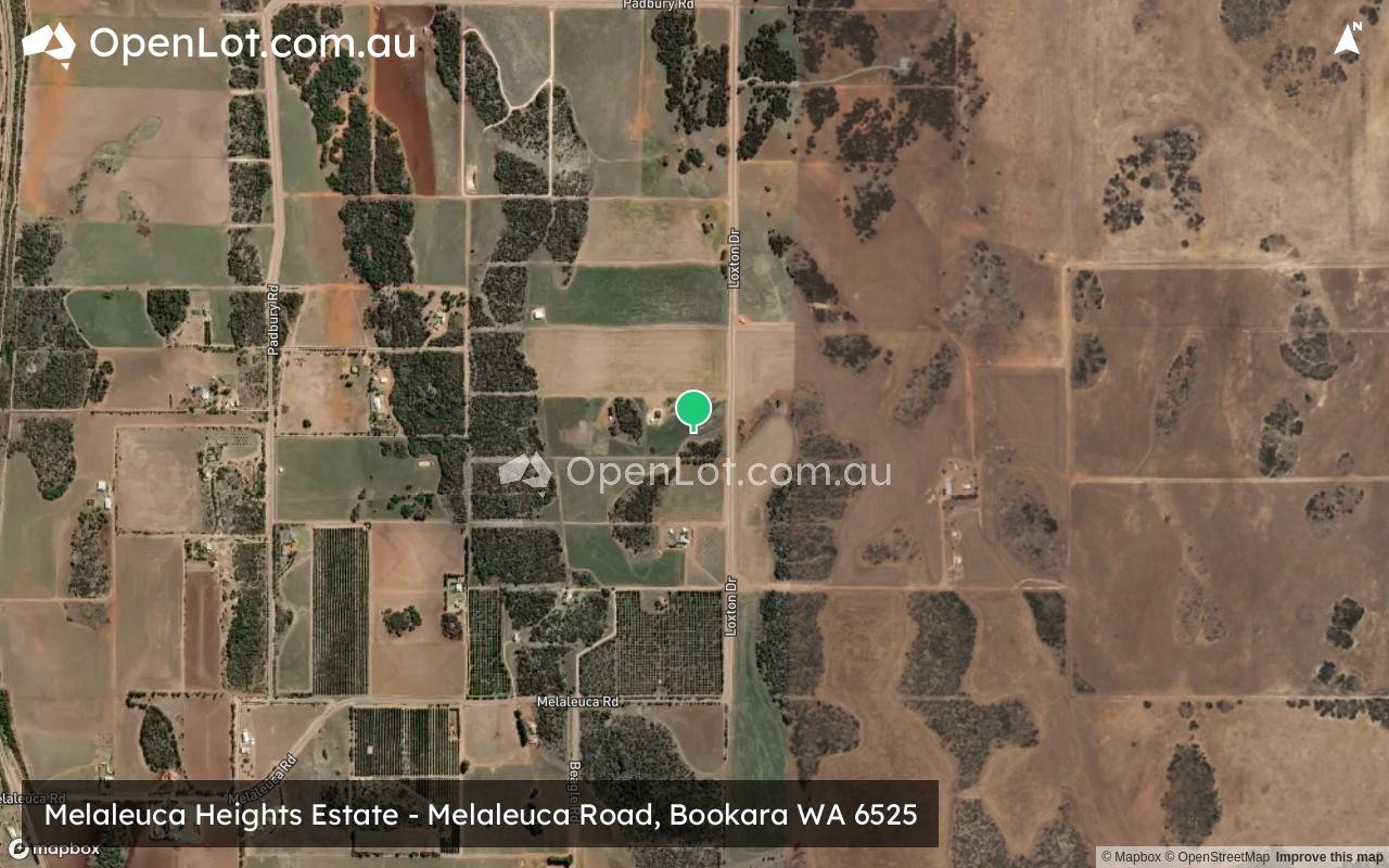 Satellite image for Melaleuca Heights Estate - Melaleuca Road, Bookara WA 6525