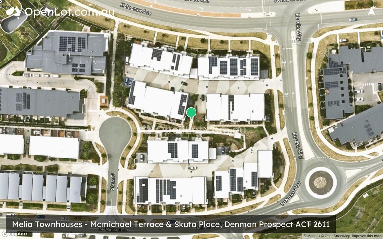 Satellite image for Melia Townhouses - Mcmichael Terrace & Skuta Place, Denman Prospect ACT 2611