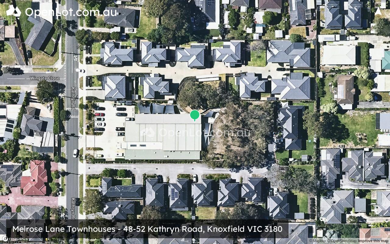 Satellite image for Melrose Lane Townhouses - 48-52 Kathryn Road, Knoxfield VIC 3180