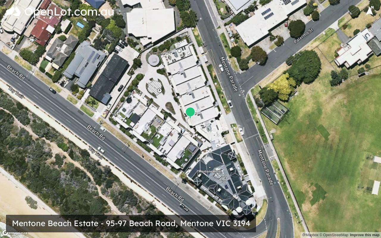 Satellite image for Mentone Beach Estate - 95-97 Beach Road, Mentone VIC 3194