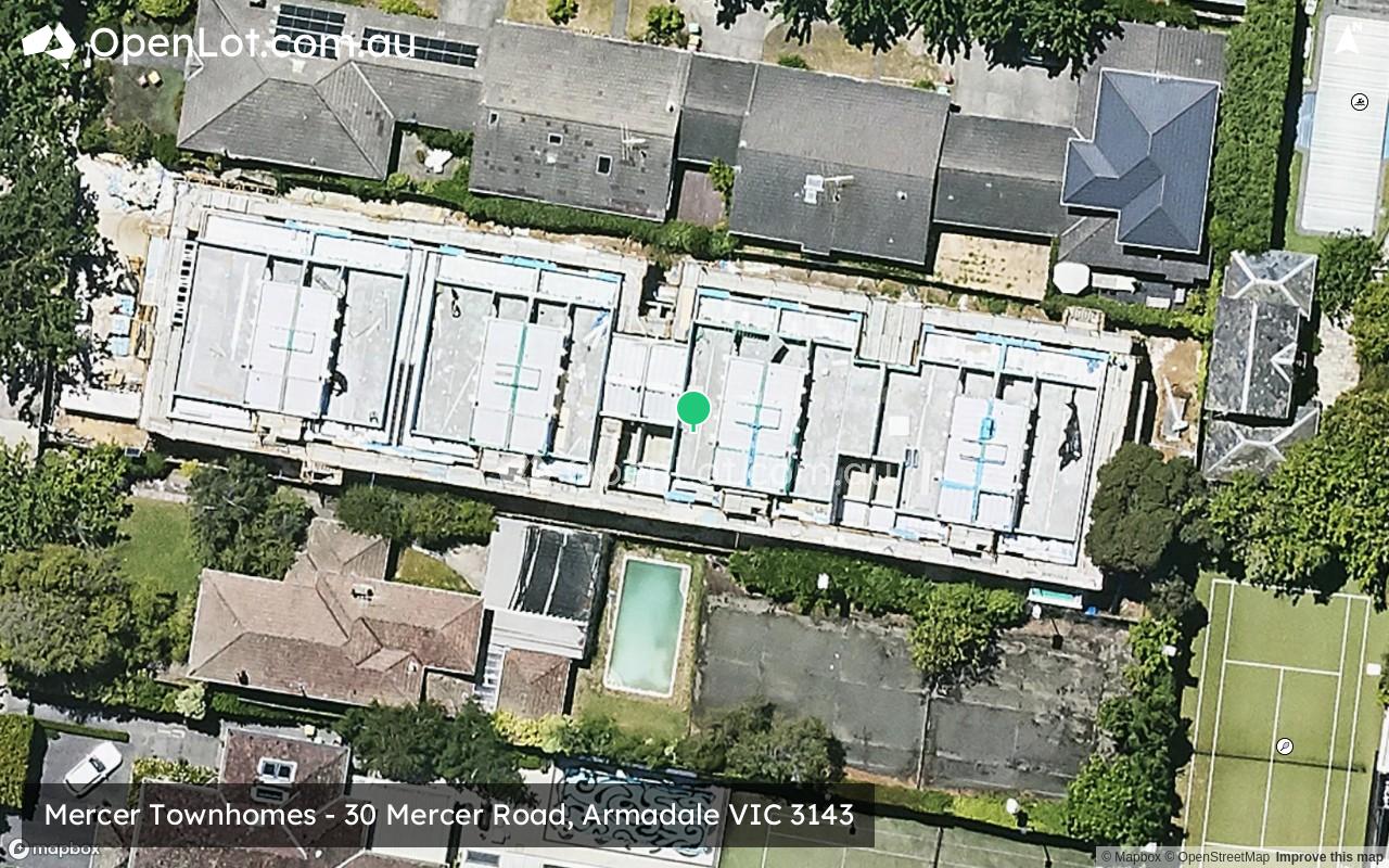 Satellite image for Mercer Townhomes - 30 Mercer Road, Armadale VIC 3143