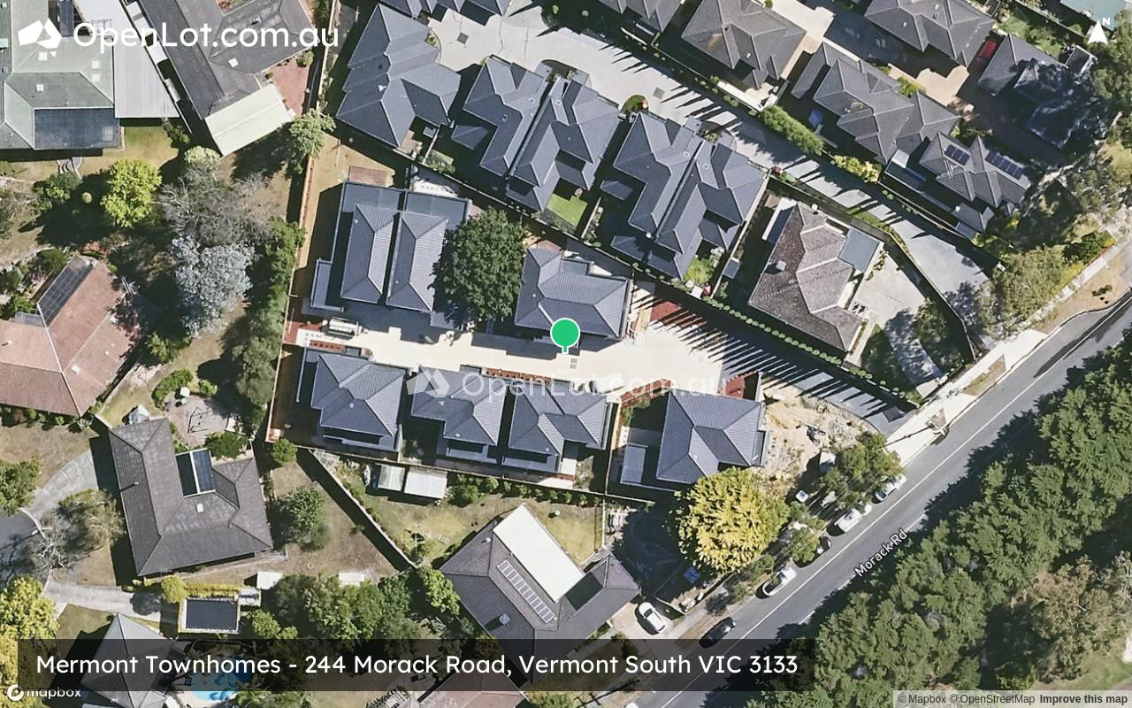 Satellite image for Mermont Townhomes - 244 Morack Road, Vermont South VIC 3133