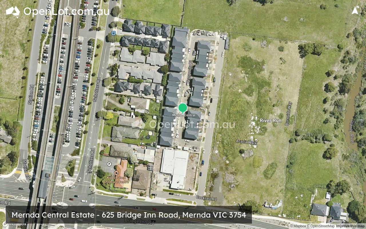 Satellite image for Mernda Central Estate - 625 Bridge Inn Road, Mernda VIC 3754