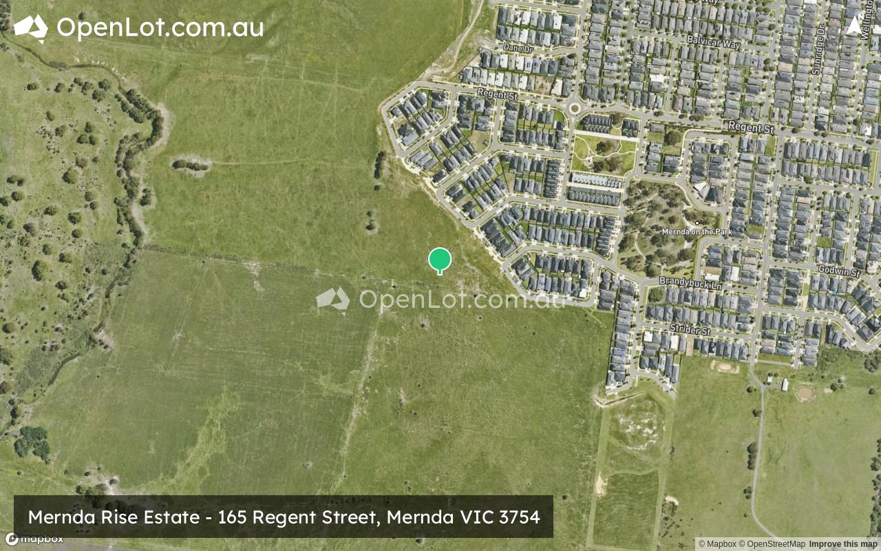 Satellite image for Mernda Rise Estate - 165 Regent Street, Mernda VIC 3754