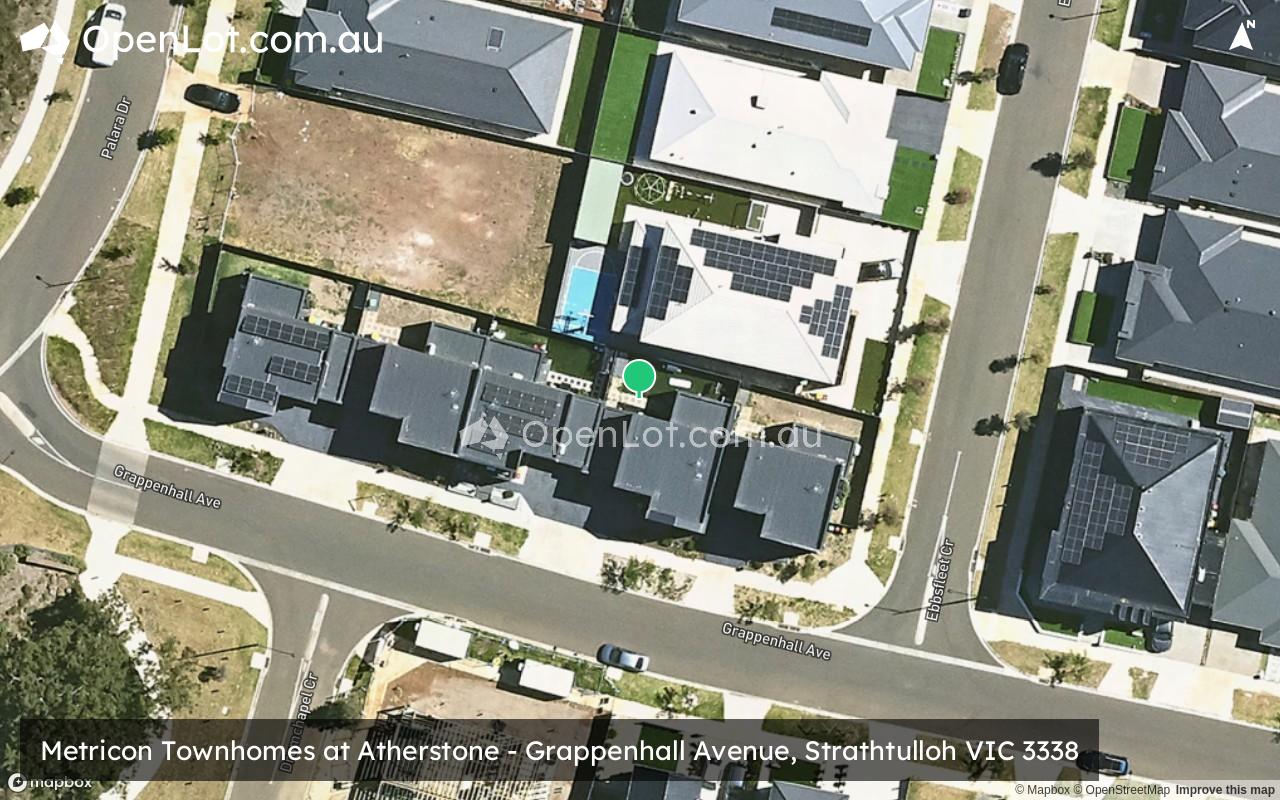 Satellite image for Metricon Townhomes at Atherstone - Grappenhall Avenue, Strathtulloh VIC 3338