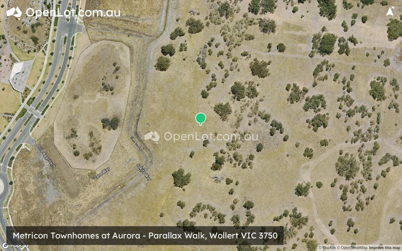 Satellite image for Metricon Townhomes at Aurora - Parallax Walk, Wollert VIC 3750