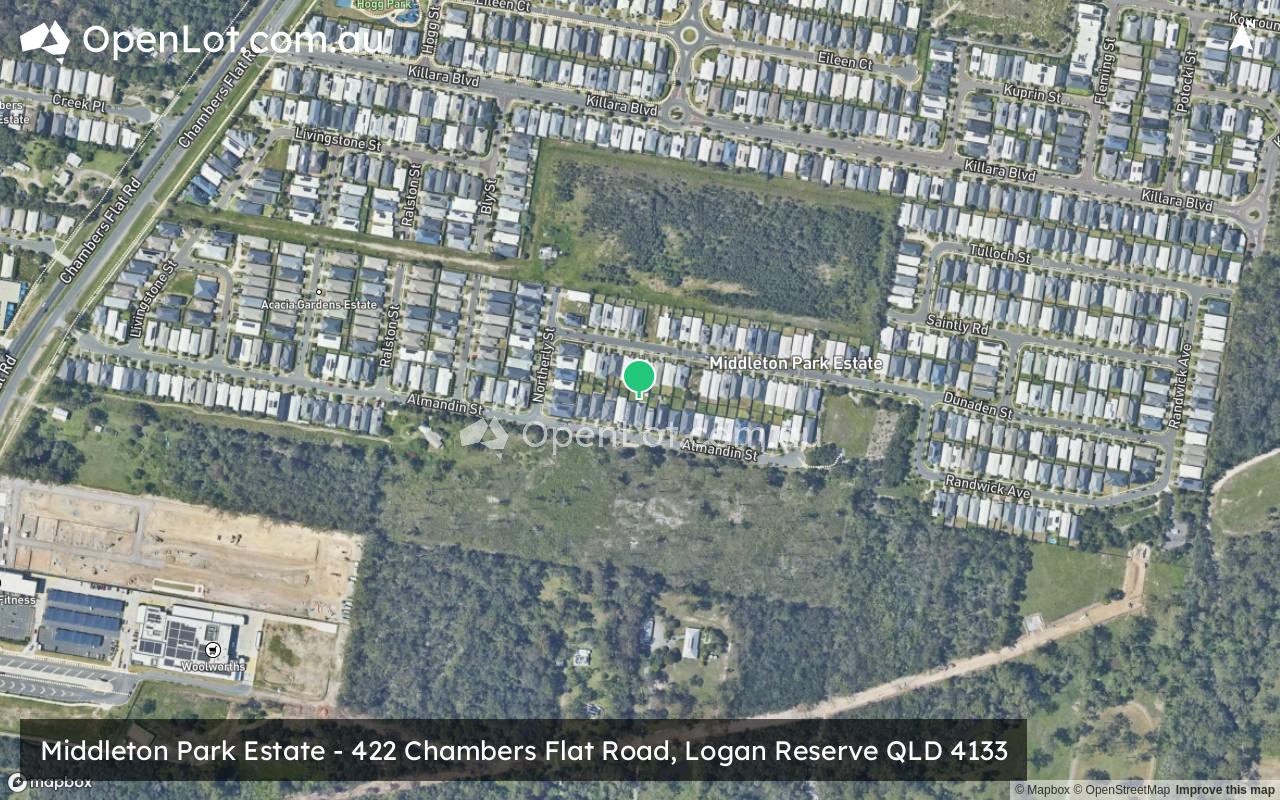 Satellite image for Middleton Park Estate - 422 Chambers Flat Road, Logan Reserve QLD 4133