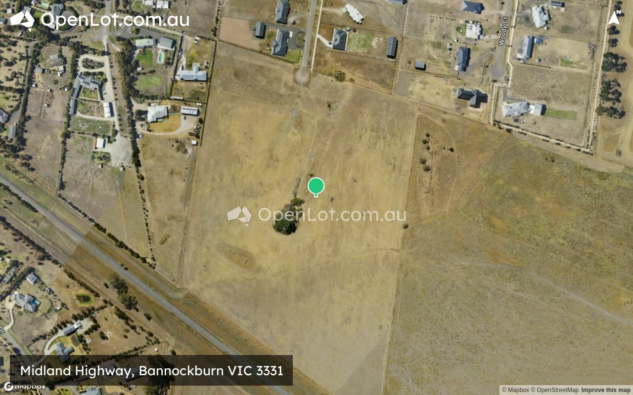 Satellite image for Midland Highway, Bannockburn VIC 3331