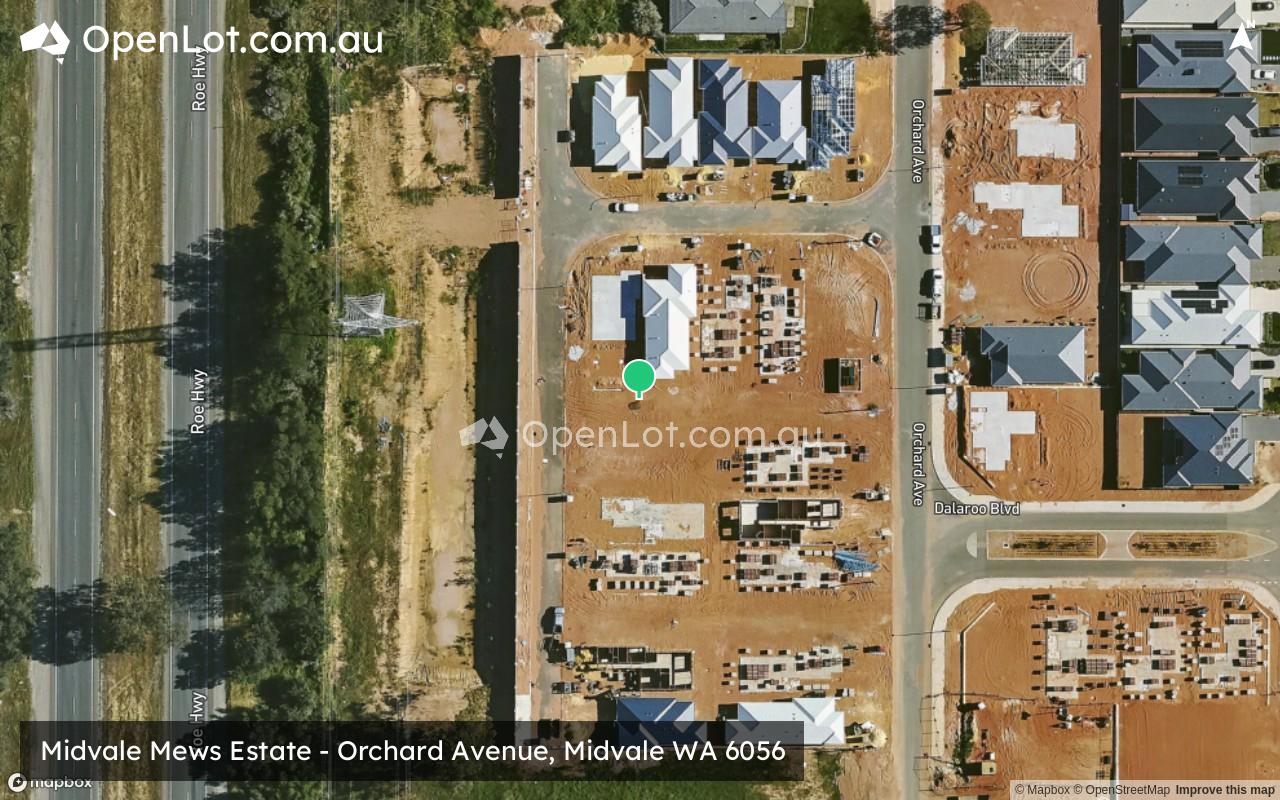 Satellite image for Midvale Mews Estate - Orchard Avenue, Midvale WA 6056