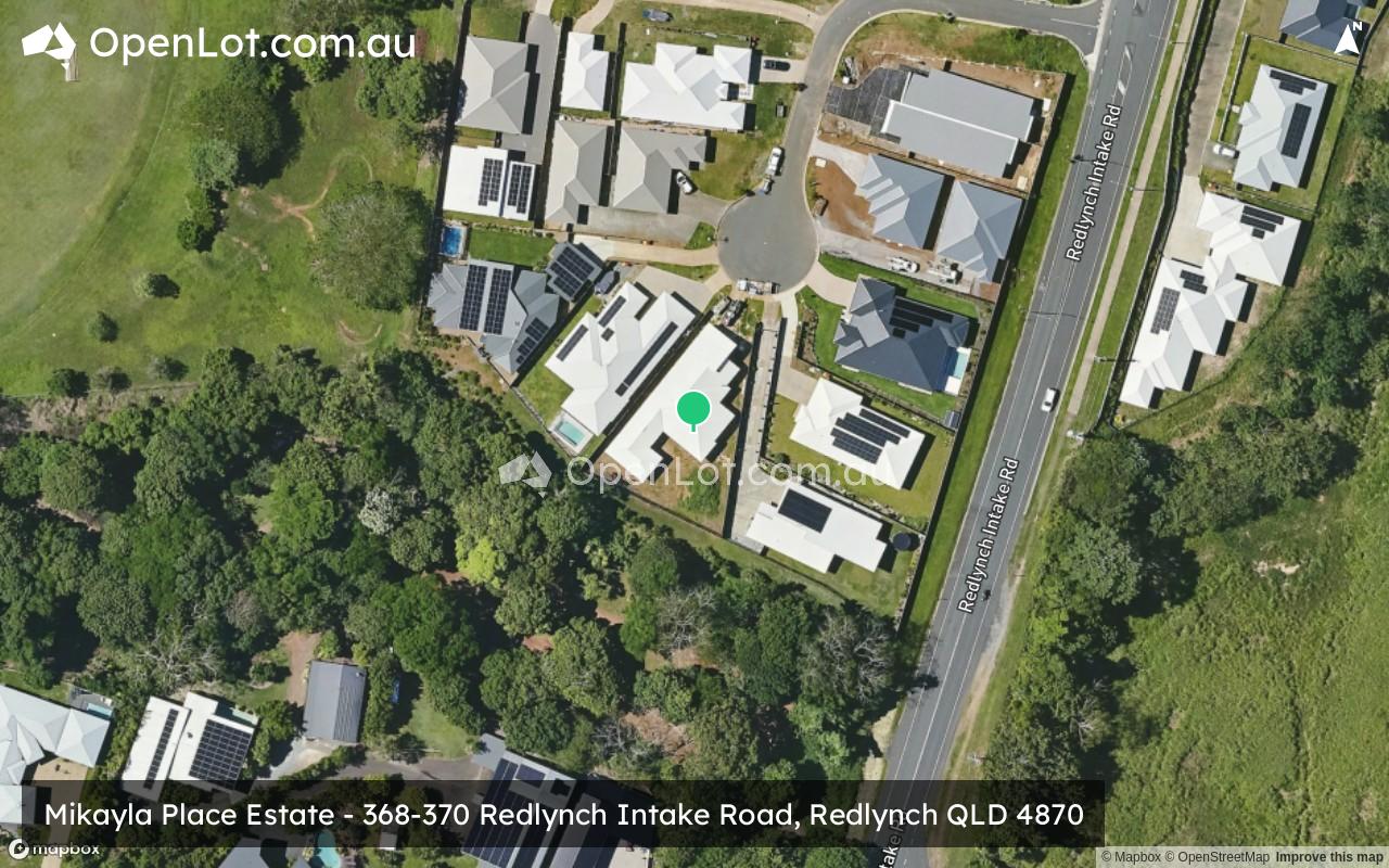 Satellite image for Mikayla Place Estate - 368-370 Redlynch Intake Road, Redlynch QLD 4870
