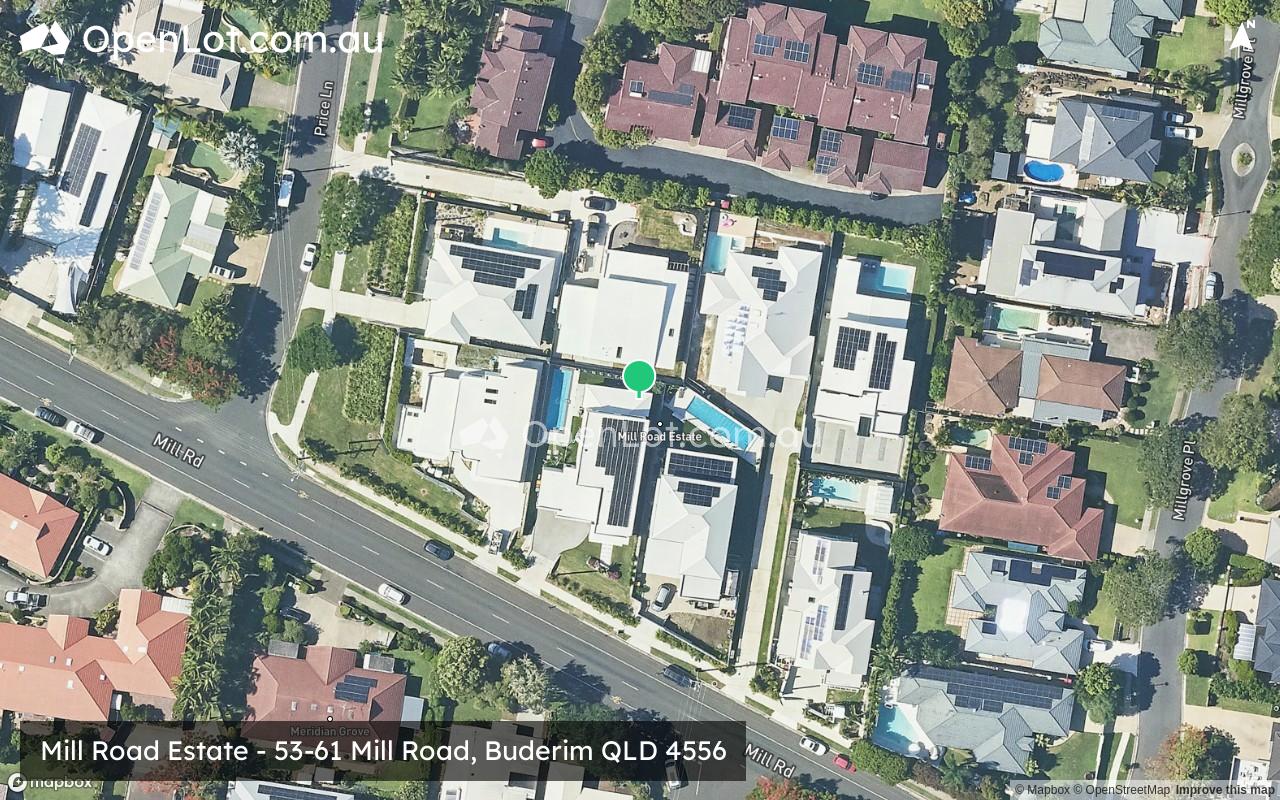 Satellite image for Mill Road Estate - 53-61 Mill Road, Buderim QLD 4556