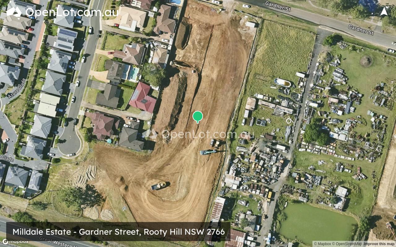 Satellite image for Gardner Street, Rooty Hill NSW 2766
