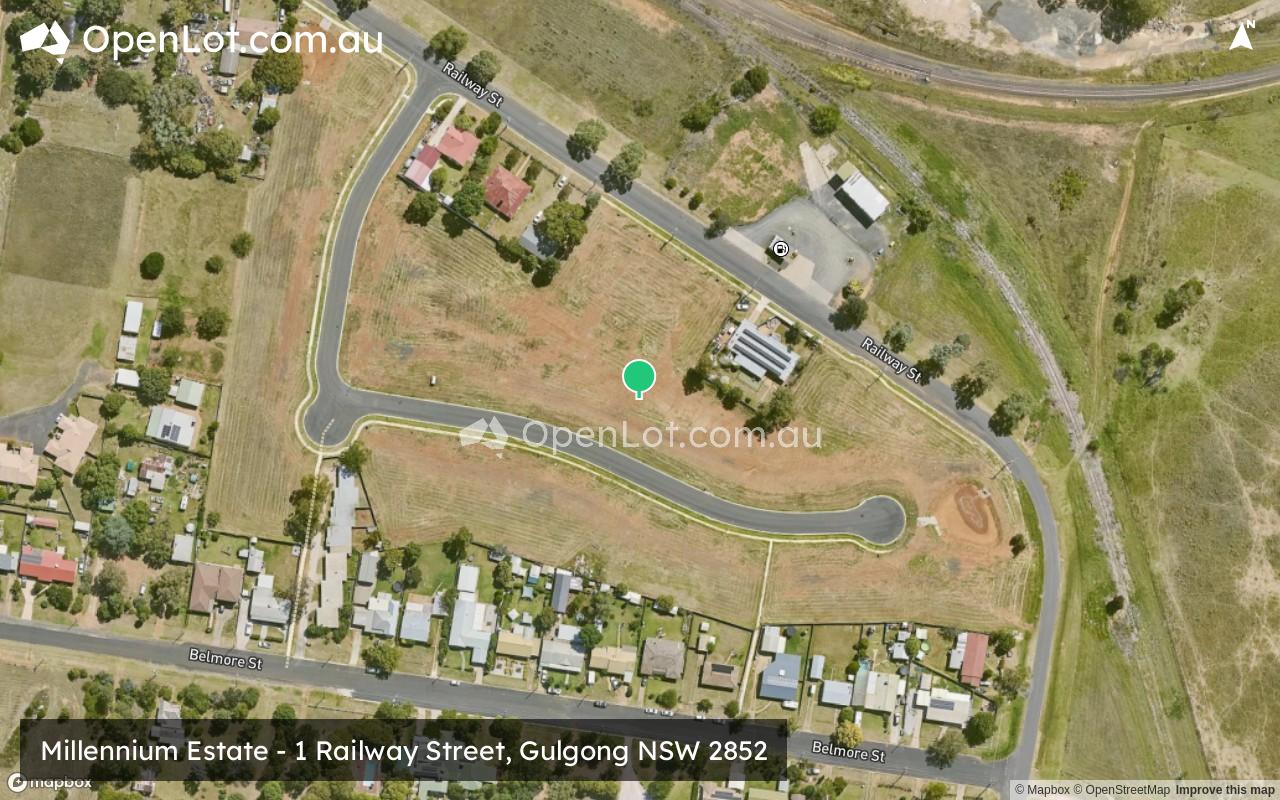 Satellite image for Millennium Estate - 1 Railway Street, Gulgong NSW 2852