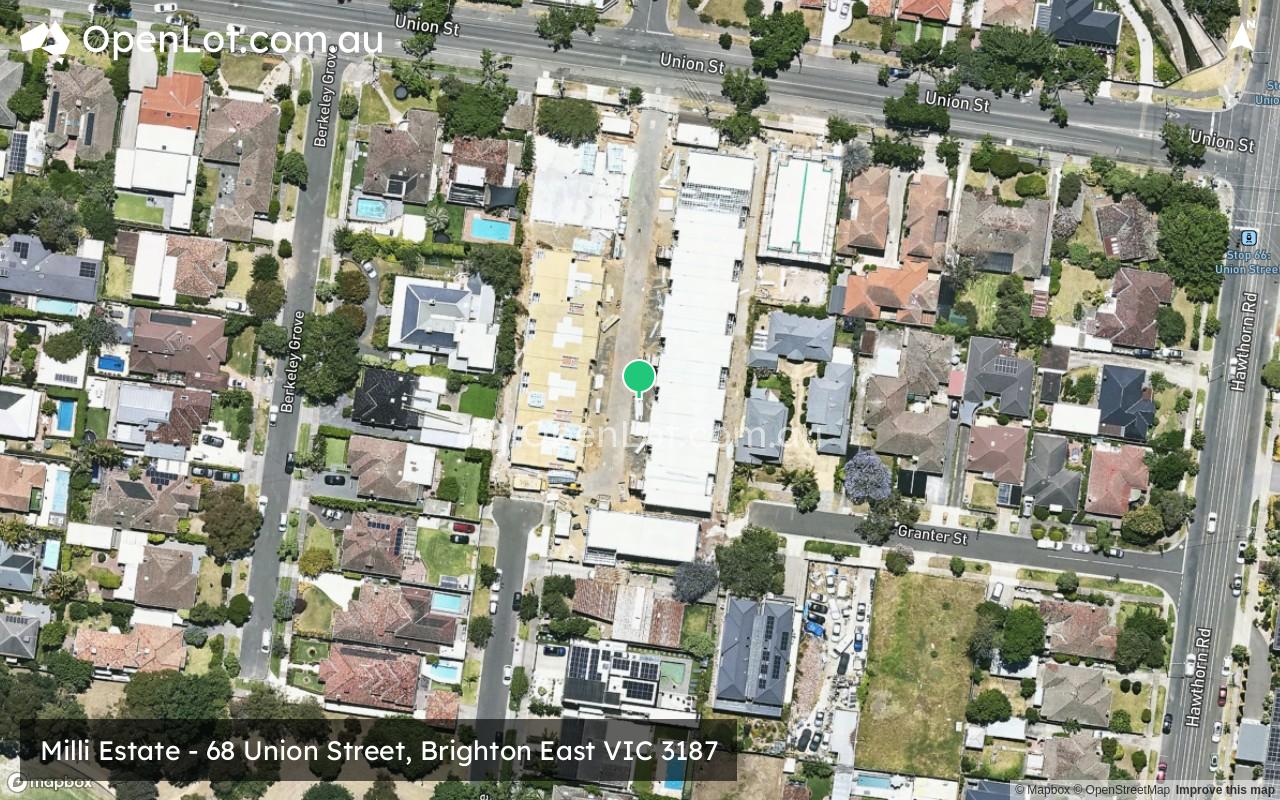 Satellite image for Milli Estate - 68 Union Street, Brighton East VIC 3187