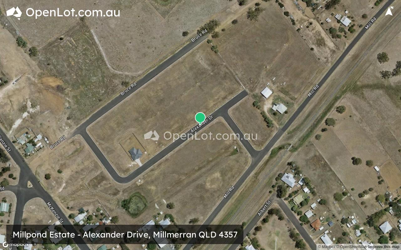Satellite image for Millpond Estate - Alexander Drive, Millmerran QLD 4357