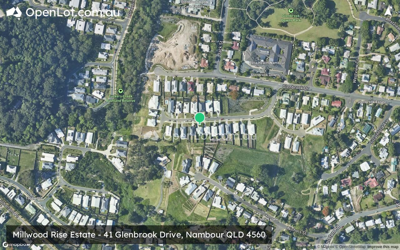 Satellite image for Millwood Rise Estate - 41 Glenbrook Drive, Nambour QLD 4560