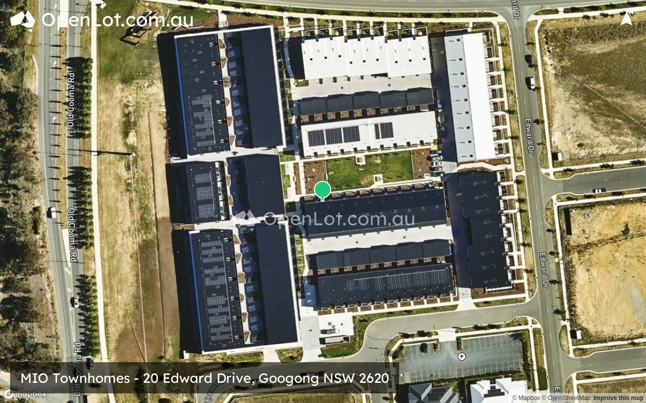 Satellite image for MIO Townhomes - 20 Edward Drive, Googong NSW 2620