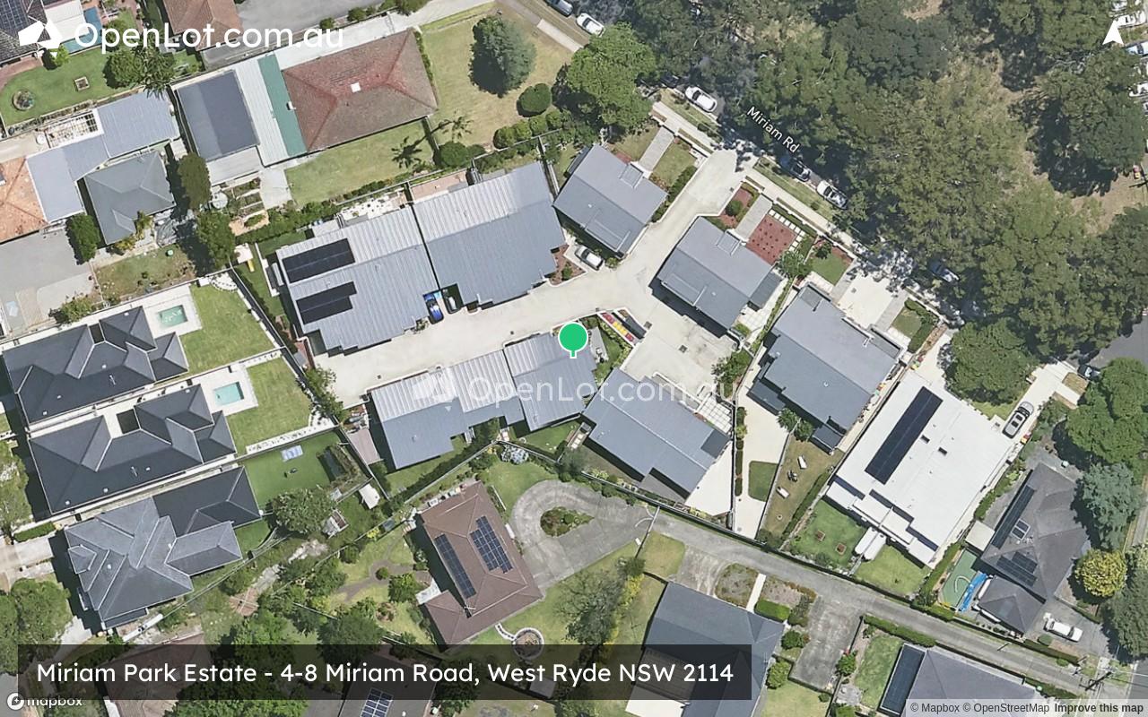 Satellite image for Miriam Park Estate - 4-8 Miriam Road, West Ryde NSW 2114