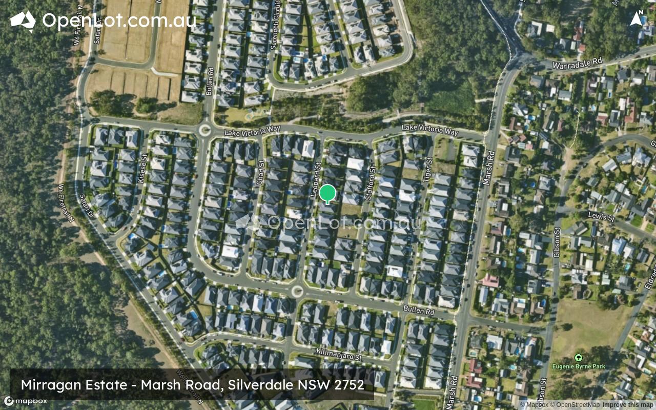 Satellite image for Mirragan Estate - Marsh Road, Silverdale NSW 2752